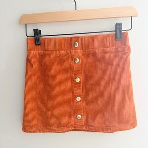 🧡 Isaac Mizrahi New York Girls’ Burnt Orange Corduroy Skirt